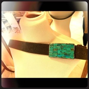 Turquoise custom women’s belt